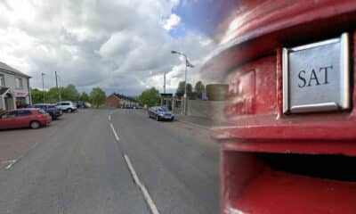 Killylea and a Royal Mail postbox in the foreground