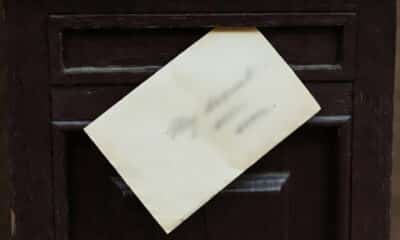 Letter through letterbox