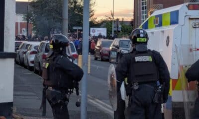 Riot police in Portadown
