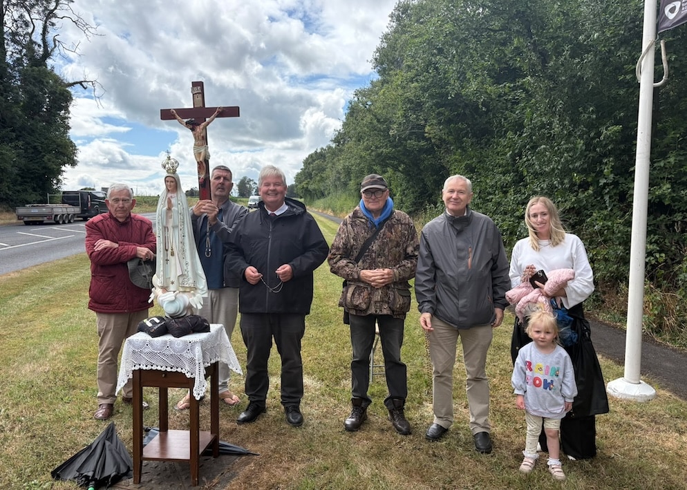 Protest at Navan Fort in Armagh